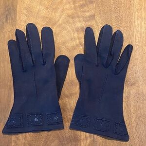 Vintage America Navy Women's Gloves